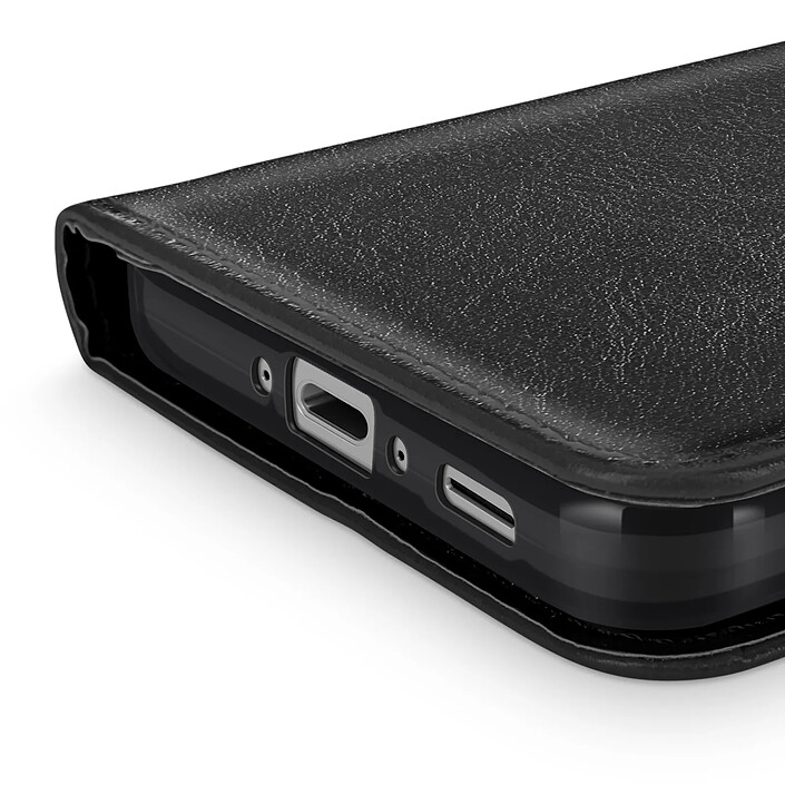 Mayaxess Étui Portefeuille pour Galaxy A37 avec Dragonne et Fonction Stand Noir pas cher