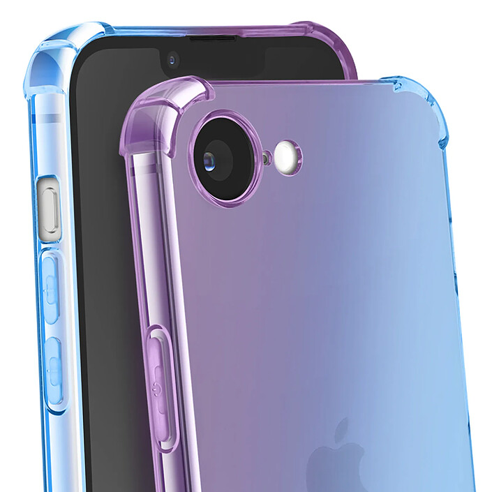 Avis Enkay Protection Translucide pour iPhone 17e Coque Bumper en Silicone Dégradé Bleu