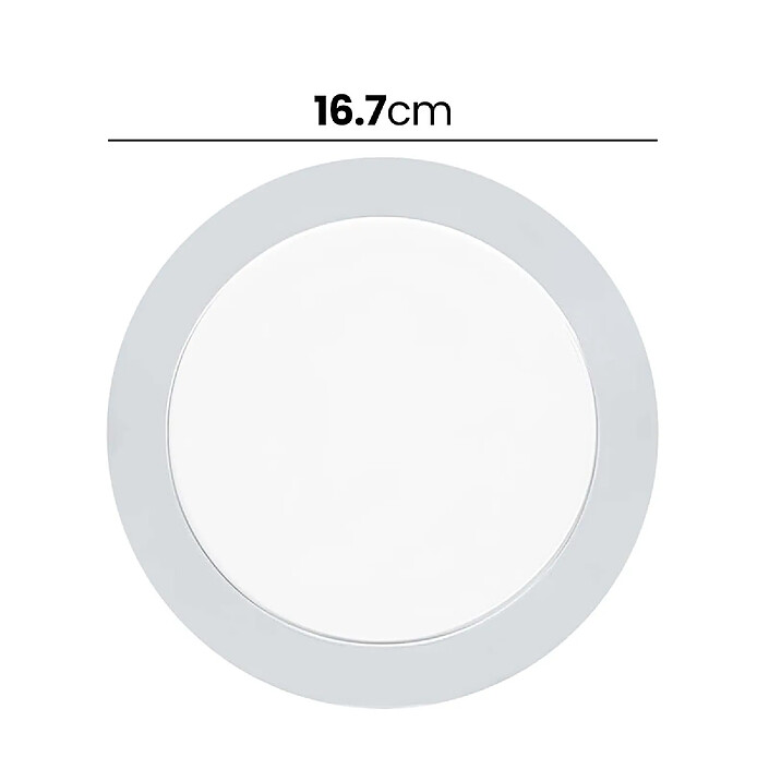 Acheter Avizar Panneau LED 3W Encastrable Format Rond 16.7cm 50000 Heures