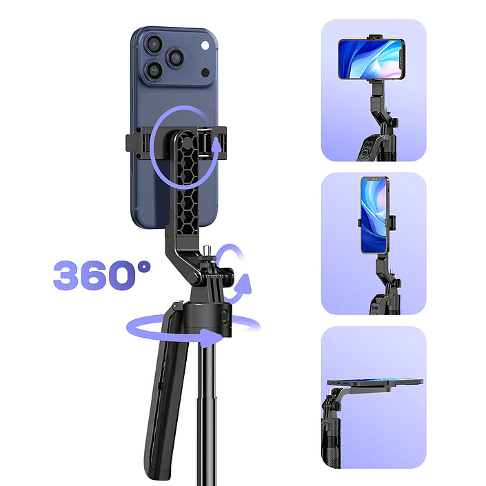 Acheter Avizar Trépied Bluetooth pour Smartphone / Caméra avec Suivi Visage 360° Réglable