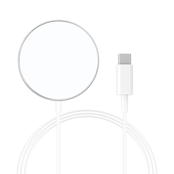 Mayaxess Chargeur Magsafe Magnétique 15W pour iPhone 16 / 16 Plus / 16 Pro / 16 Pro Max / 16e Blanc pas cher
