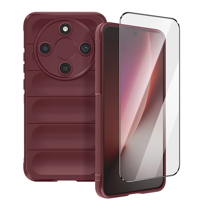 Avizar Coque et Verre Trempé pour Honor Magic 8 Lite Souple Antichoc Renforcé