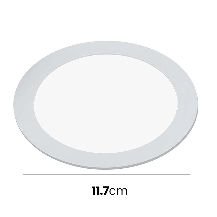 Acheter Avizar Panneau LED 6W Encastrable Format Rond 11.7cm 50000 Heures