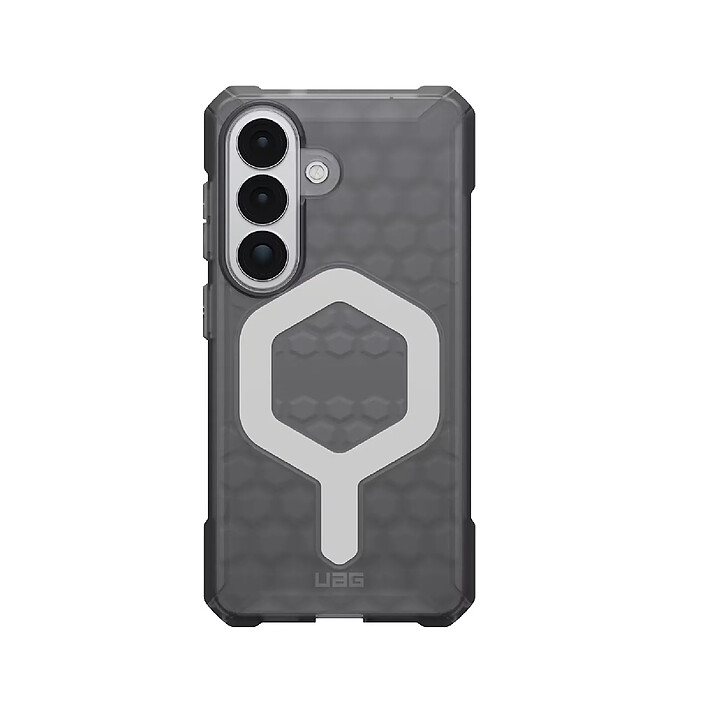 UAG Coque pour Galaxy S26 MagSafe Motif Hexagonal Série Essential Armor Gris