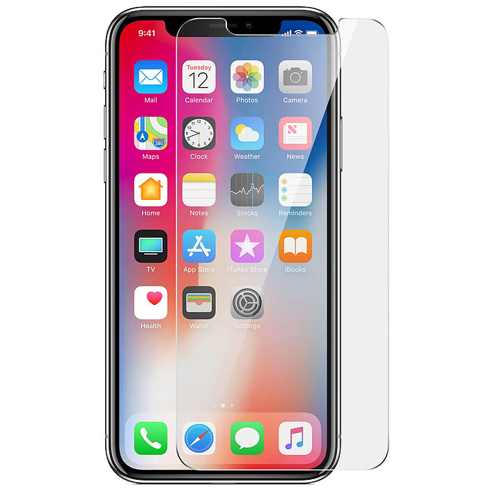 akashi Akashi Pack 2 Films iPhone X / XS Verre trempé Protection Ecran Antichoc