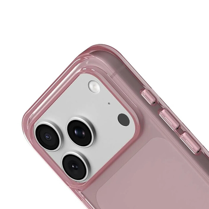 Rhinoshield Coque pour iPhone 17 Pro Antichoc Série JellyTint Compatible Charge Sans Fil Rose pas cher