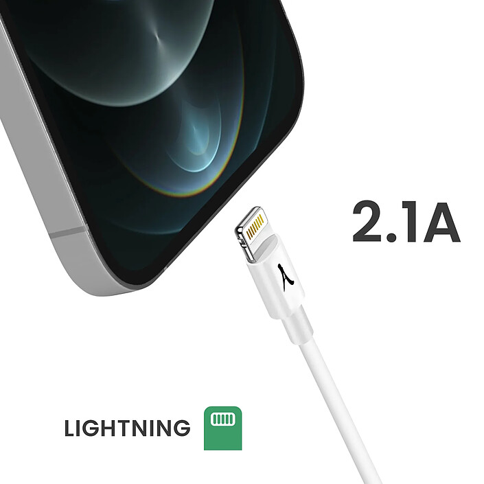 Avis Akashi Câble USB vers iPhone Lightning Charge et Synchronisation 3m Blanc