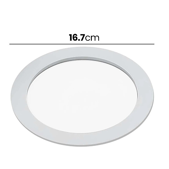 Acheter Avizar Panneau LED 12W Encastrable Format Rond 16.7cm 50000 Heures