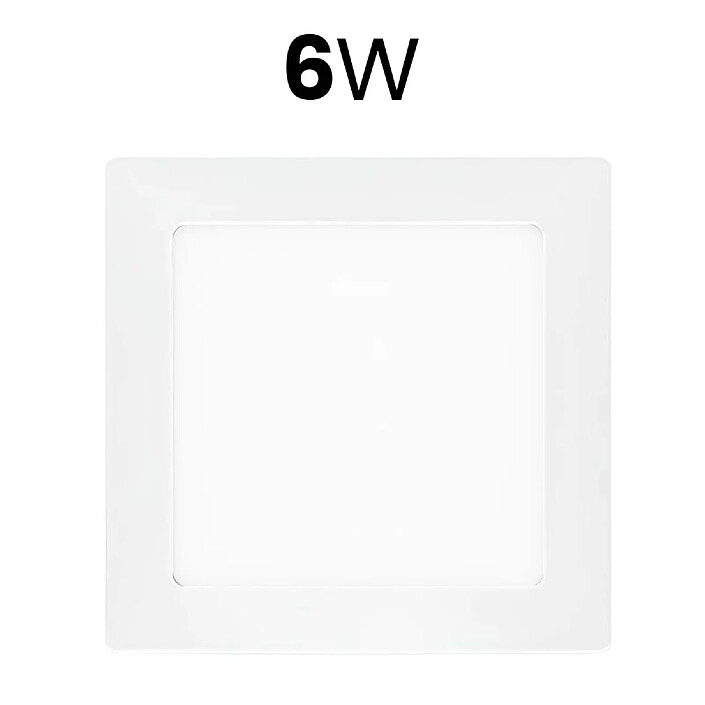 Avizar Panneau Lumineux LED Carré 6W 117x117mm Éclairage Homogène pas cher