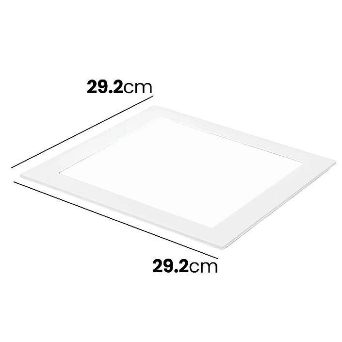 Acheter Avizar Panneau LED Carré 25W 29.2x29.2cm Encastrable sur Plafond Design Extra Plat