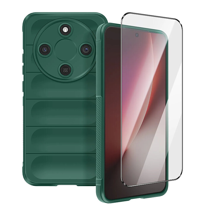 Avizar Coque et Verre Trempé pour Honor Magic 8 Lite Souple Antichoc Renforcé