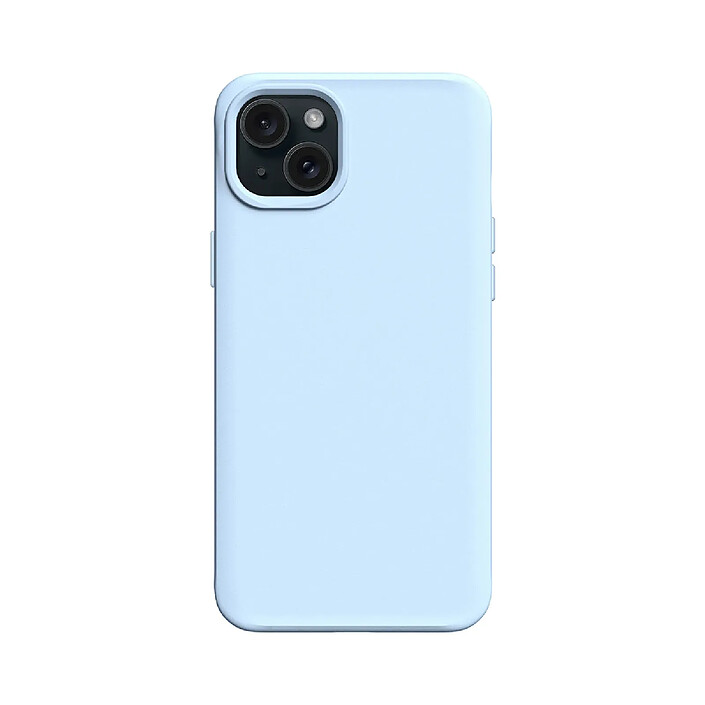 Rhinoshield Coque MagSafe pour iPhone 15 Plus Souple Antichoc Série SolidX Bleu polaire