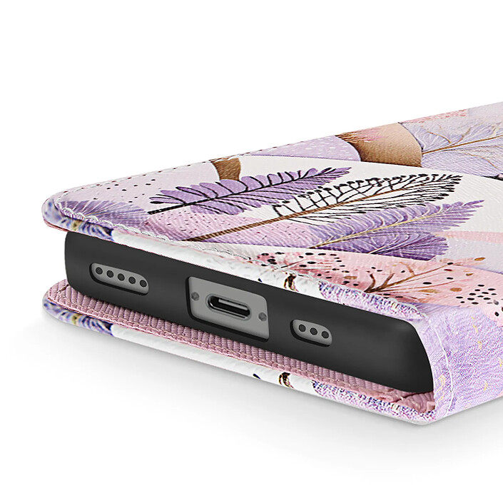 Avizar Étui Portefeuille pour iPhone 17e Motif Paysage avec Support et Dragonne pas cher