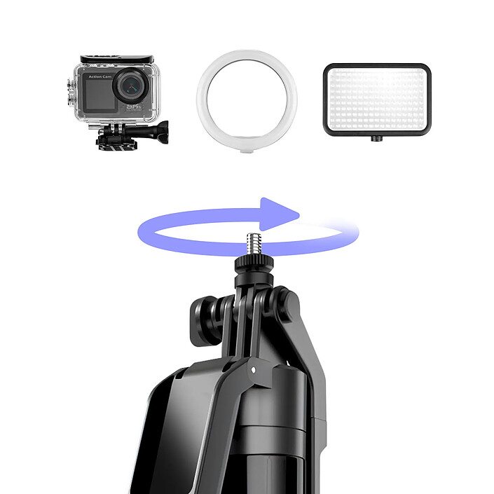 Avizar Trépied Bluetooth pour Smartphone / Caméra avec Suivi Visage 360° Réglable pas cher