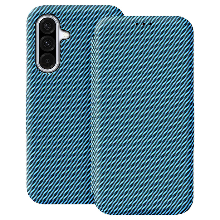 Avizar Étui pour Galaxy A37 Effet Carbone avec Porte-carte Anti RFID