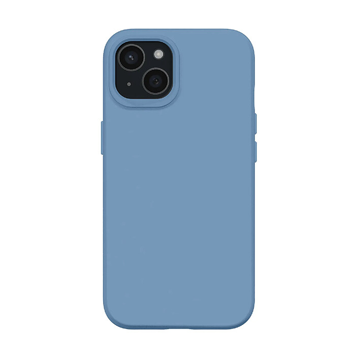 Rhinoshield Coque pour iPhone 15 Plus MagSafe Souple Antichoc Série SolidX Bleu