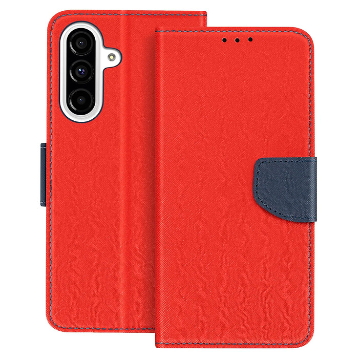 Avizar Étui Portefeuille pour Galaxy A37 en Similicuir Saffiano avec Support Vidéo