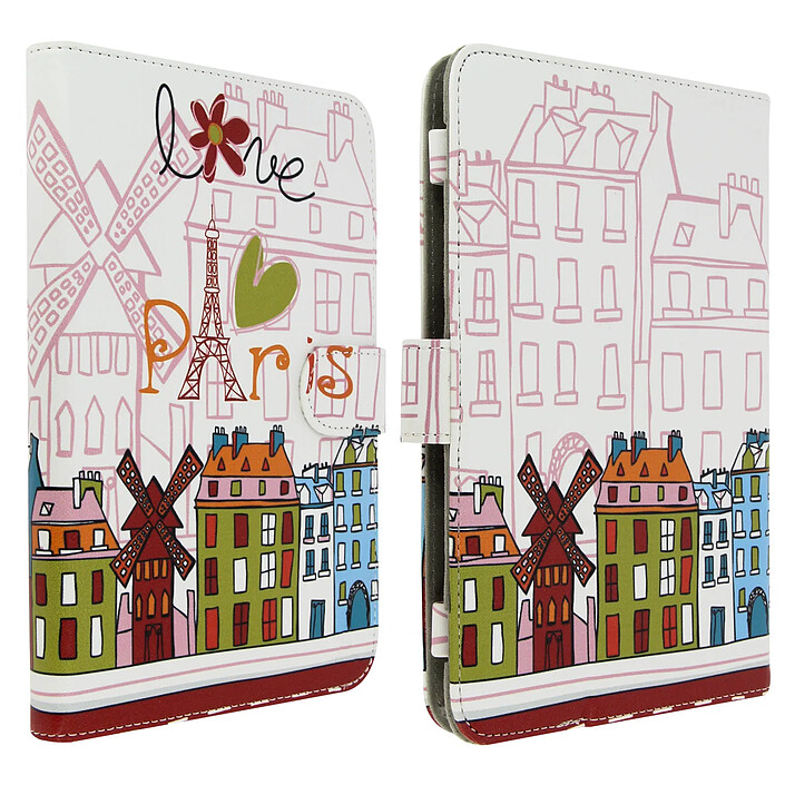 Avis akashi Housse Folio Protection Tablette 7 à 8 pouces - Etui Akashi Paris dessiné