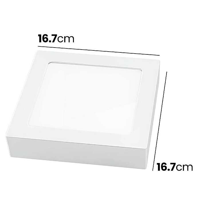 Acheter Avizar Panneau LED Carré 12W 167x167mm pour Montage en Surface Design Élégant