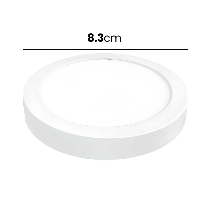 Acheter Avizar Panneau Lumineux LED Format Rond 6W 83×83mm Design Ultrafin