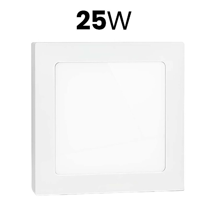 Avizar Panneau LED Lumineux Carré 25W 29.2x29.2cm Faible Consommation pas cher