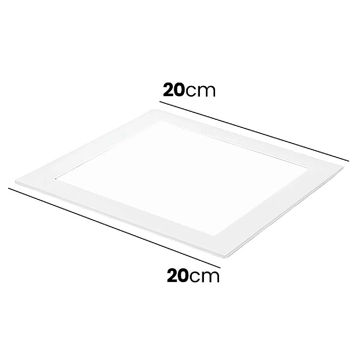 Acheter Avizar Panneau LED Carré 18W 20x20cm Encastrable sur Plafond Design Moderne