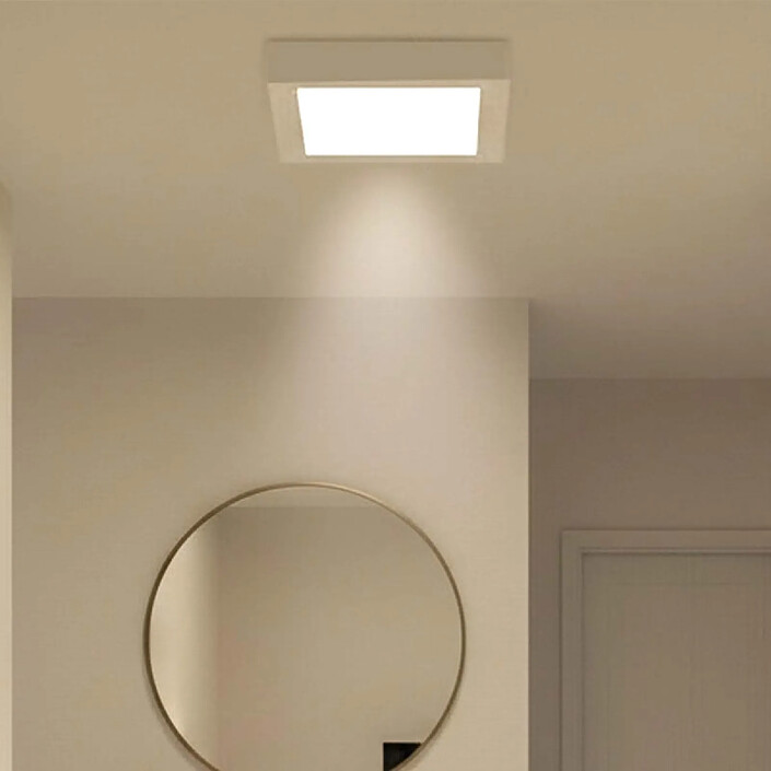 Avis Avizar Panneau LED Lumineux Carré 25W 29.2x29.2cm Faible Consommation