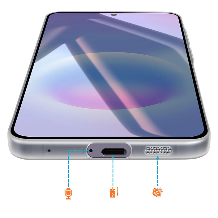 Avizar Coque MagSafe pour Galaxy A57 Effet Givrée avec Contour Caméra Surélevé pas cher