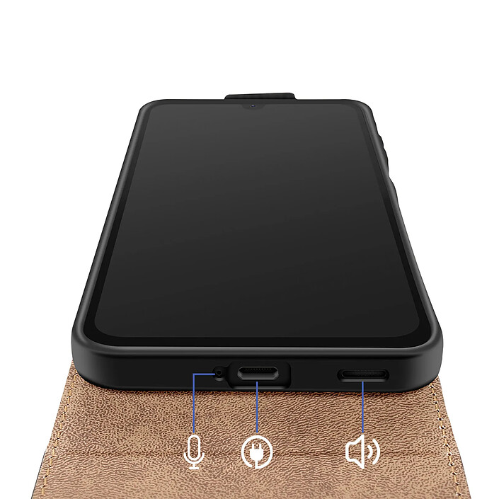 Acheter Avizar Étui pour Galaxy A57 Rabat Vertical avec Porte-Cartes et Fonction Support Noir