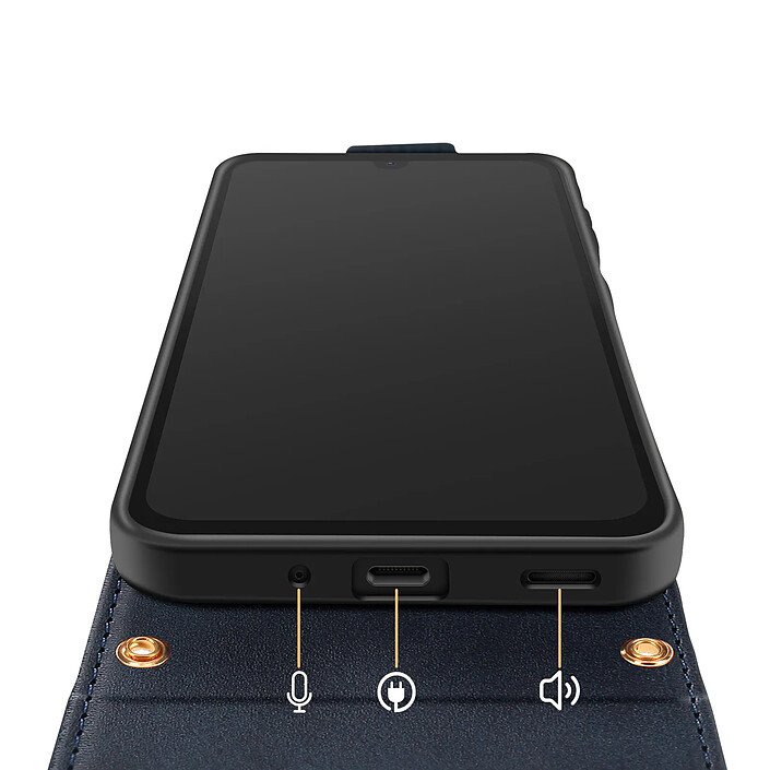 Acheter Avizar Étui pour Galaxy A17 Clapet Vertical avec Chaîne Bandoulière Métallique