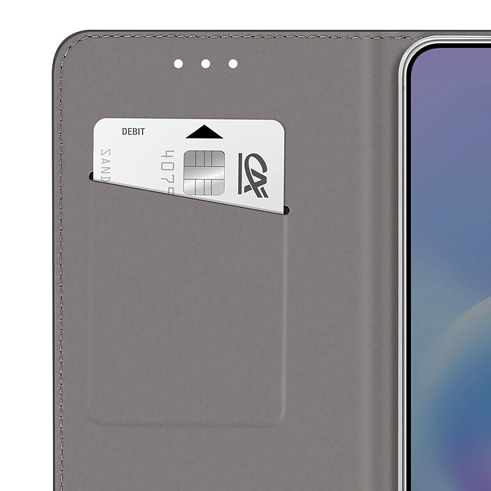 Avizar Étui pour Galaxy A57 Texturé Strié avec Fonction Support et Porte-cartes Noir pas cher