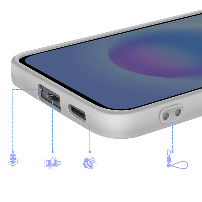 Acheter Avizar Coque Translucide pour Galaxy A57 Dos Givré Antichoc avec Lentilles Caméra