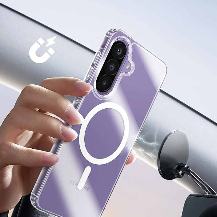 Acheter Avizar Coque MagSafe pour Galaxy A57 Bi-matière Antichoc avec Bords Surélevés