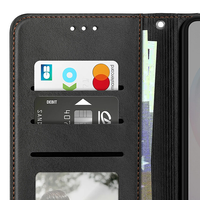 Acheter Avizar Étui Portefeuille pour Galaxy S26 Ultra avec Dragonne et Fonction Support Vidéo Noir