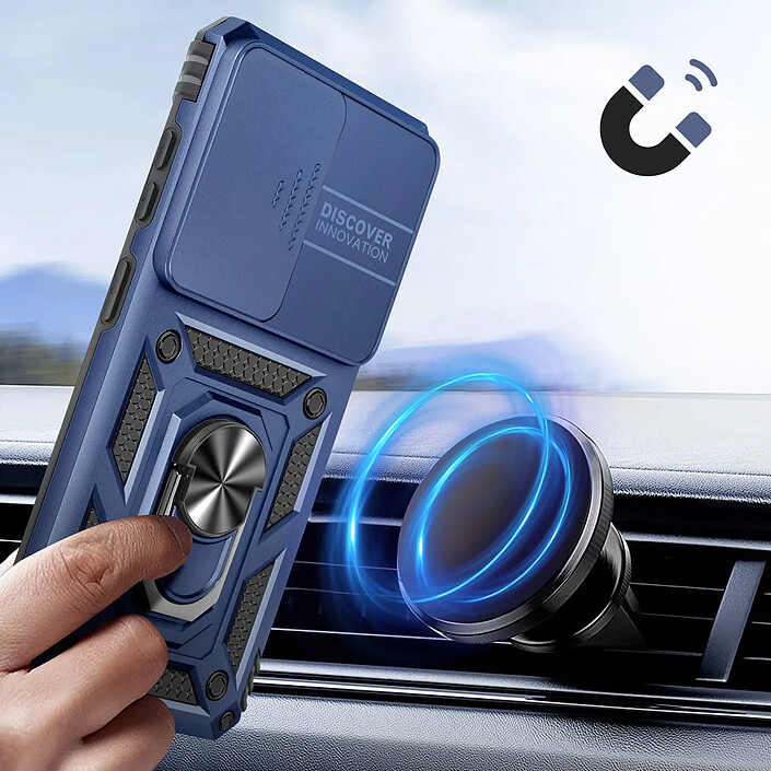 Avizar Coque pour Galaxy S26 avec Bague Support et Cache Caméra Coulissant pas cher
