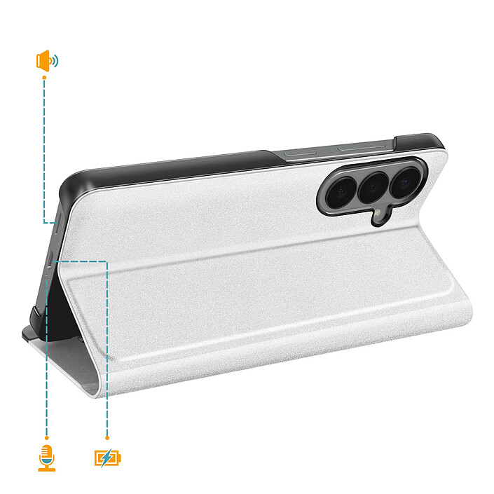 Acheter Avizar Étui Clapet pour Galaxy S26 Conception Bi-matière Ultra Fin avec Support Vidéo
