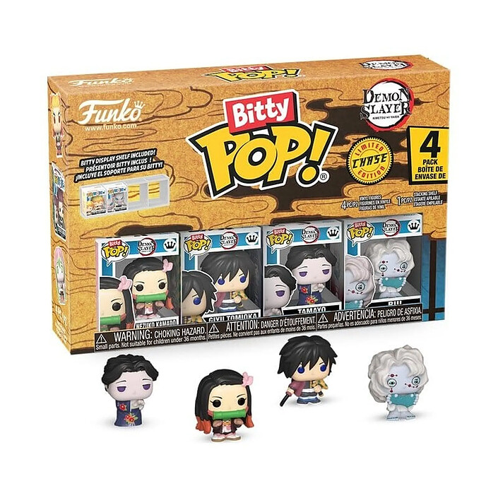 Demon Slayer: Kimetsu no Yaiba - Pack 4 figurines Bitty POP! Nezuko 2,5 cm