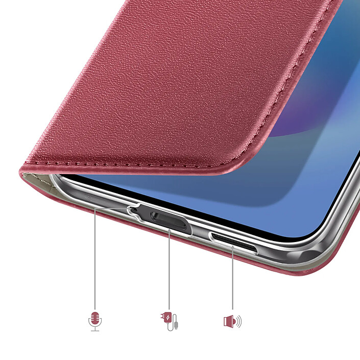 Avizar Étui Folio pour Galaxy A57 avec Porte-cartes et Fonction Support Vidéo pas cher