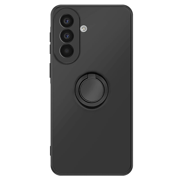 Avizar Coque pour Galaxy A57 Soft-Touch avec Bague de Support Magnétique Noir