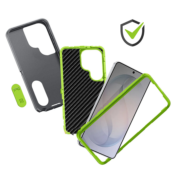 Avizar Coque pour Galaxy S26 Ultra Trimatière Renforcée avec Béquille Intégrée Gris pas cher