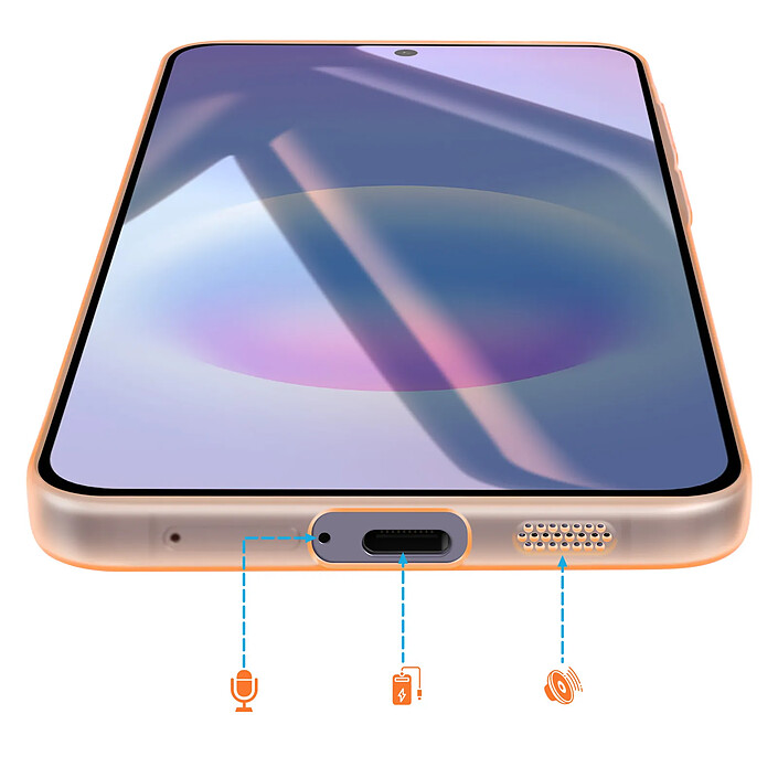 Avizar Coque MagSafe pour Galaxy A57 Effet Givrée avec Contour Caméra Surélevé pas cher