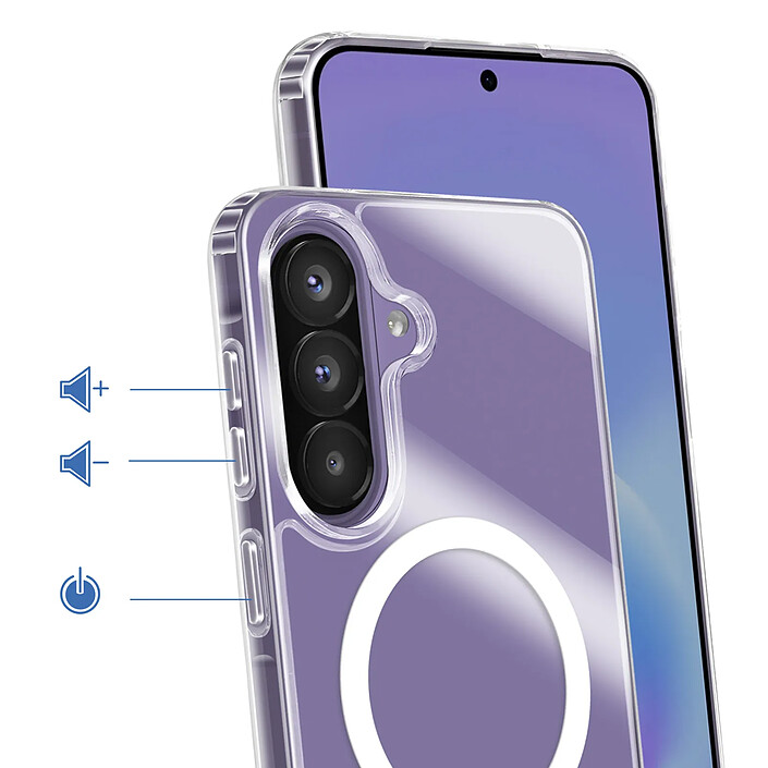 Avis Avizar Coque MagSafe pour Galaxy A57 Bi-matière Antichoc avec Bords Surélevés
