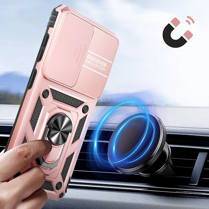 Avizar Coque pour Galaxy S26 avec Bague Support et Cache Caméra Coulissant pas cher