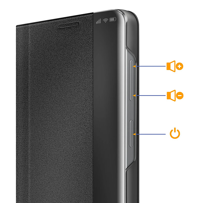 Avis Avizar Étui Clapet pour Galaxy S26 Conception Bi-matière Ultra Fin avec Support Vidéo Noir