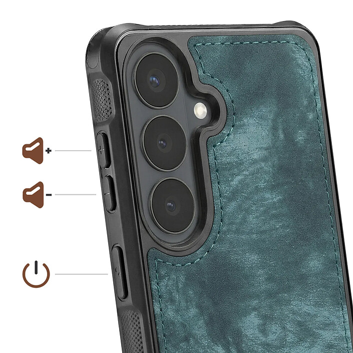 Avis CaseMe Protection 2-en-1 pour Galaxy S26 avec Coque Détachable et Porte-Monnaie Bleu