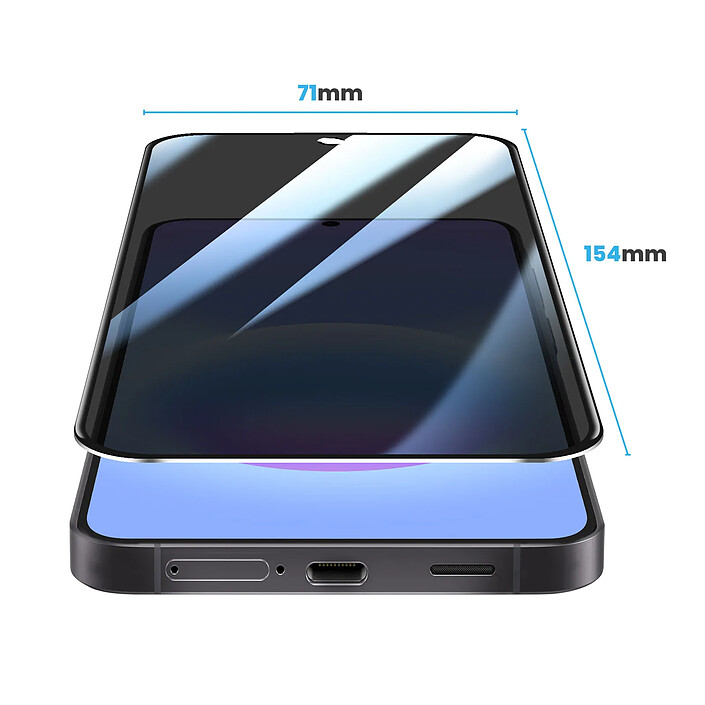 Avis Avizar Protection d'Écran Anti-espion pour Galaxy A57 en Verre Trempé 9H