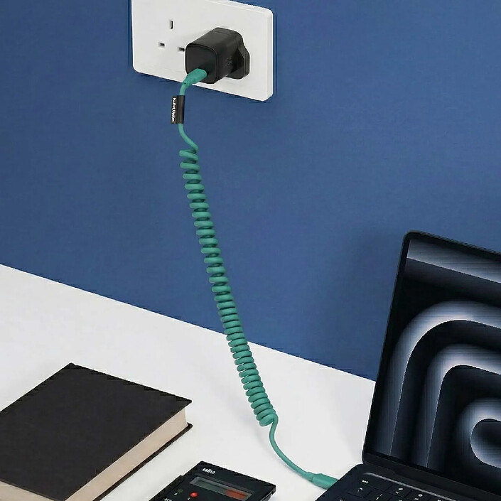 Acheter Native Union Câble USB-C vers USB-C 60W Spiralé 1.2m Série POP Charge Rapide Vert