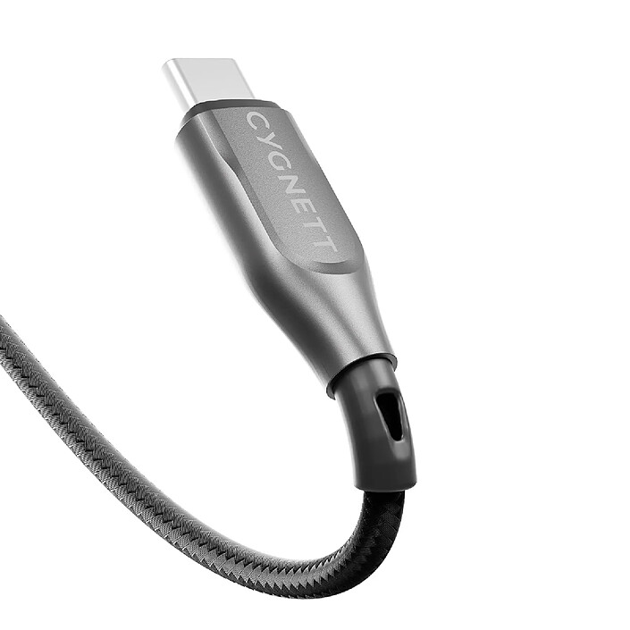 Avis CYGNETT Câble USB-C vers USB-C 3m Charge Rapide Ultra Résistant Noir / Argent