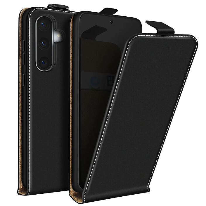 Avizar Étui pour Samsung Galaxy A37 Clapet Vertical Porte-carte Support Noir