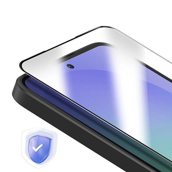 Acheter Avizar Protection d'Écran pour Galaxy A36 Conception Hybride Full Glue 5D Transparent